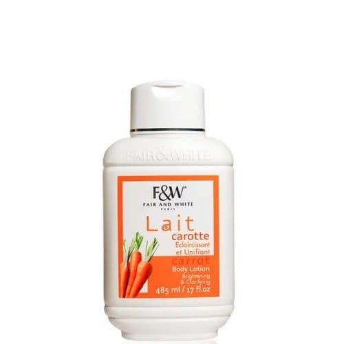 Lait corporel éclaircissant à la carotte F&amp;W PARIS 485ml
